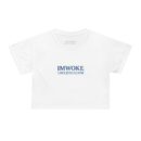Inspirational Crop Tee - 'IM WOKE' Christian Message with Psalms 146:9