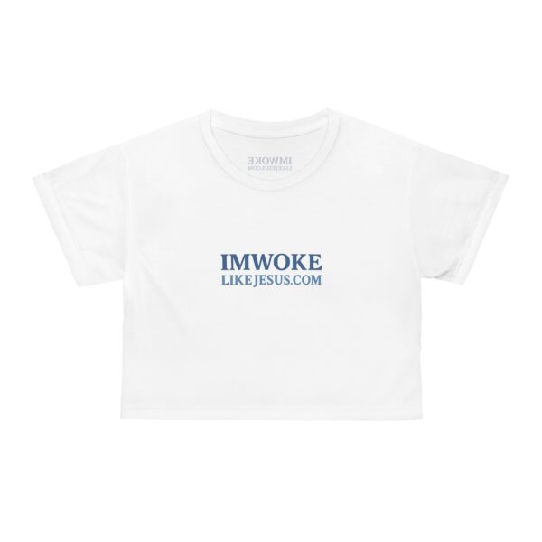 Inspirational Crop Tee - 'IM WOKE' Christian Message with Psalms 146:9