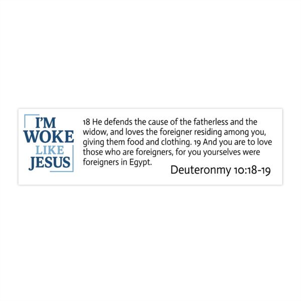 Inspirational Woke Jesus Bumper Sticker - Faith & Love Message