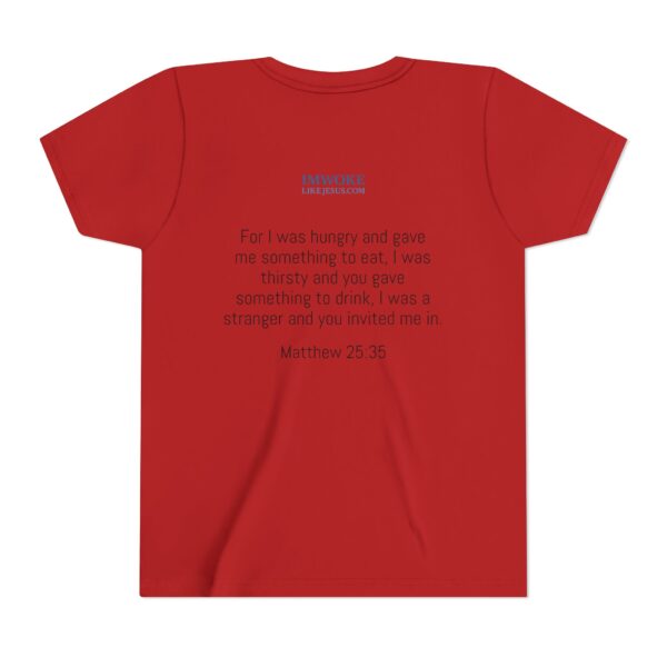 Inspirational Youth Short Sleeve Tee - "I’m Woke Like Jesus" - Image 26