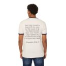 Inspirational Unisex Cotton Ringer T-Shirt - "I'm Woke Like Jesus"