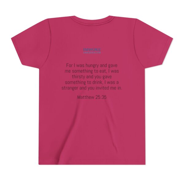 Inspirational Youth Short Sleeve Tee - "I’m Woke Like Jesus" - Image 18