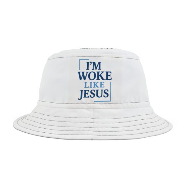 I'm Woke Like Jesus Bucket Hat - Stylish Faith-Inspired Summer Accessory - Image 5