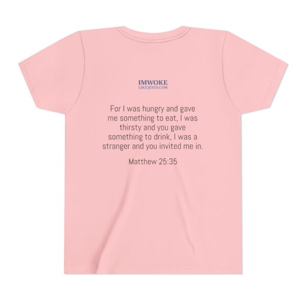 Inspirational Youth Short Sleeve Tee - "I’m Woke Like Jesus" - Image 22