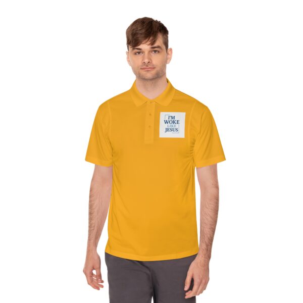 Men's Sport Polo Shirt - I'm Woke with Jesus - Casual Faith Apparel - Image 6