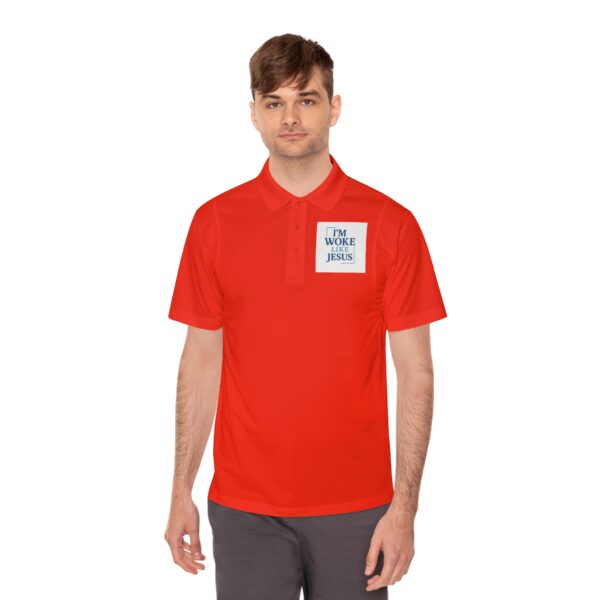 Men's Sport Polo Shirt - I'm Woke with Jesus - Casual Faith Apparel - Image 9