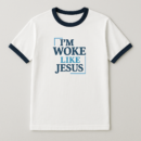 Men's Tee - Bold & Woke Navy Blue Ringer Tee with Leviticus 19:33