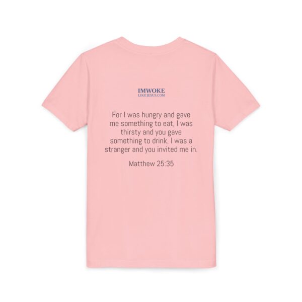 Inspirational Youth Short Sleeve Tee - "I’m Woke Like Jesus" - Image 24