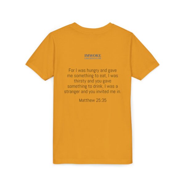 Inspirational Youth Short Sleeve Tee - "I’m Woke Like Jesus" - Image 12