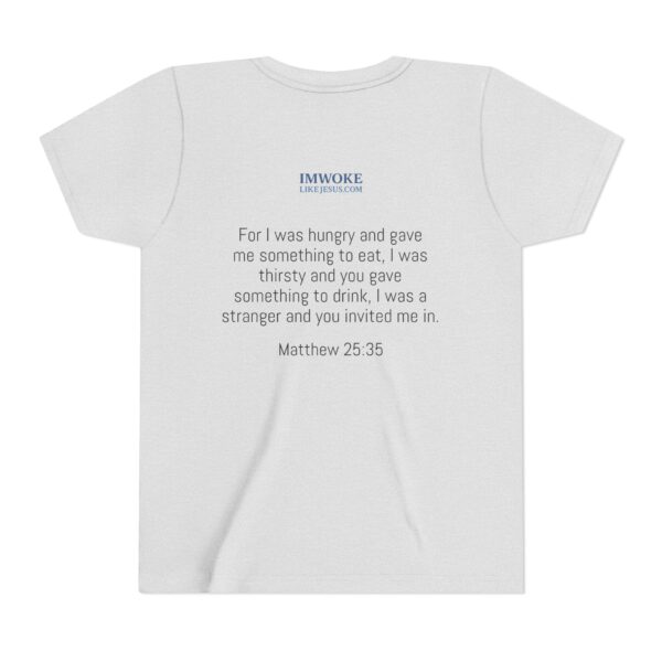 Inspirational Youth Short Sleeve Tee - "I’m Woke Like Jesus" - Image 6