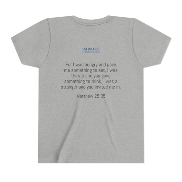 Inspirational Youth Short Sleeve Tee - "I’m Woke Like Jesus" - Image 14