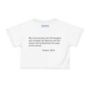 Inspirational Crop Tee - 'IM WOKE' Christian Message with Psalms 146:9