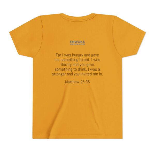 Inspirational Youth Short Sleeve Tee - "I’m Woke Like Jesus" - Image 10