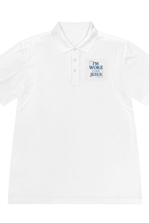 Men's Sport Polo Shirt - I'm Woke with Jesus - Casual Faith Apparel