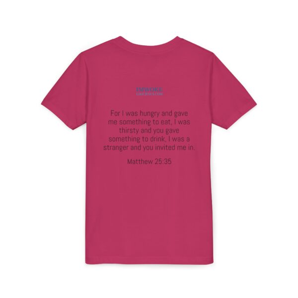 Inspirational Youth Short Sleeve Tee - "I’m Woke Like Jesus" - Image 20