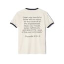Inspirational Unisex Cotton Ringer T-Shirt - "I'm Woke Like Jesus"