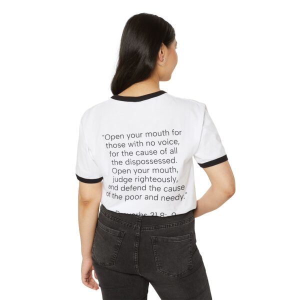 Inspirational Unisex Cotton Ringer T-Shirt - "I'm Woke Like Jesus" - Image 20