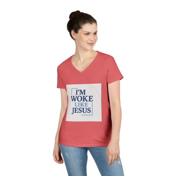 Ladies' V-Neck T-Shirt - Image 6