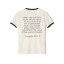 Inspirational Unisex Cotton Ringer T-Shirt - "I'm Woke Like Jesus"