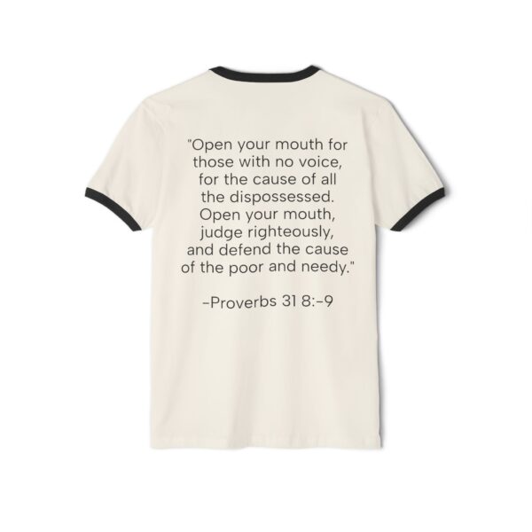Inspirational Unisex Cotton Ringer T-Shirt - "I'm Woke Like Jesus" - Image 14