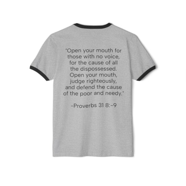 Inspirational Unisex Cotton Ringer T-Shirt - "I'm Woke Like Jesus" - Image 10