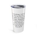 Inspirational 20oz Tumbler - "I’m Woke Like Jesus"