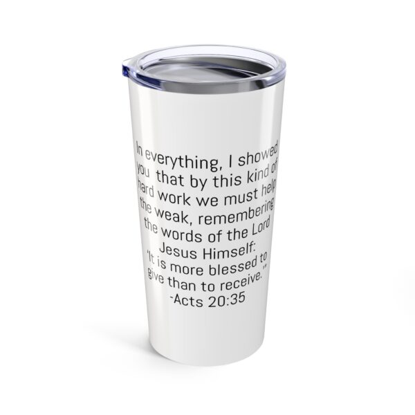 Inspirational 20oz Tumbler - "I’m Woke Like Jesus" - Image 4