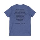 Woke Like Jesus V-Neck Tee - Inspirational Unisex T-Shirt for Freedom Lovers