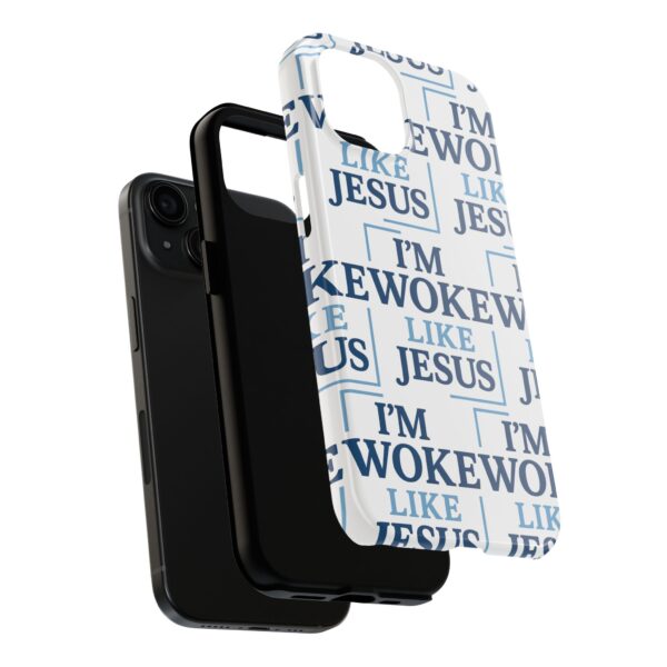 Woke Like Jesus Tough Phone Case – Durable, Faith-Fueled Protection - Image 4