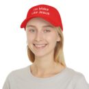 Woke Like Jesus Baseball Cap - Red Low Profile Hat for Faith and Style