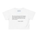 Inspirational Crop Tee - 'IM WOKE' Christian Message with Psalms 146:9
