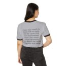 Inspirational Unisex Cotton Ringer T-Shirt - "I'm Woke Like Jesus"