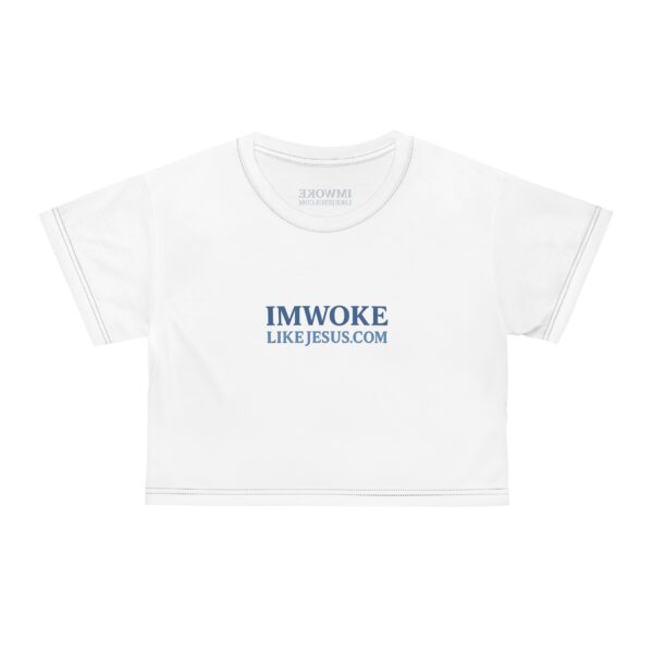 Inspirational Crop Tee - 'IM WOKE' Christian Message with Psalms 146:9 - Image 5