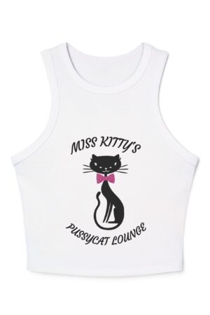 Miss Kitty's Pussycat Lounge Tank Top for Cat Lovers, Cute Crop Top, Summer Wardrobe Essential, Gift for Cat Enthusiasts, Stylish [...]
